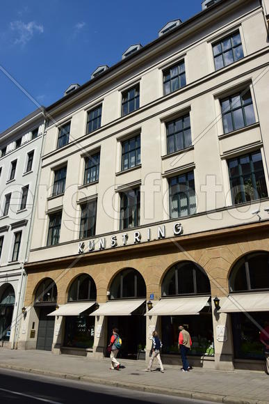 Германия - город Бамберг. Фасад здания 