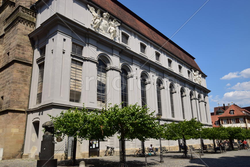 Германия - город Ансбах под Нюрнбергом. Памятник архитектуры 