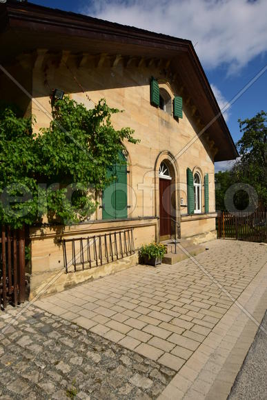 Германия - город Бамберг.Старинные жилые дома в немецком стиле 