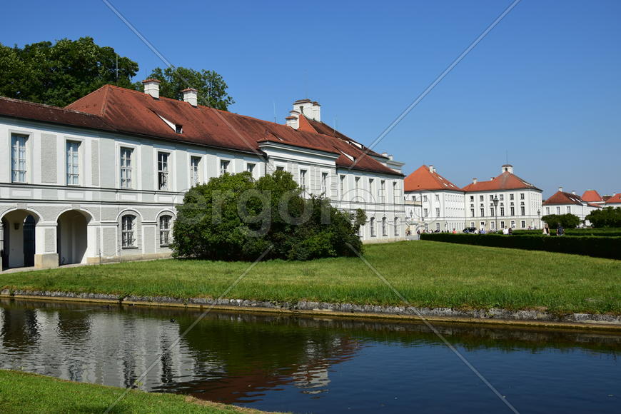 Германия, Мюнхен, панорама на замок Нимфенбург 