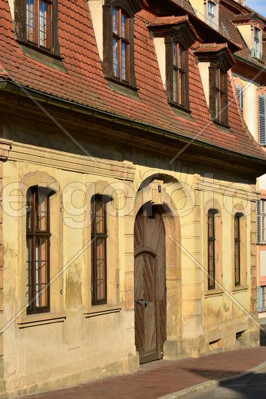 Германия - город Бамберг. Фасад старинного здания