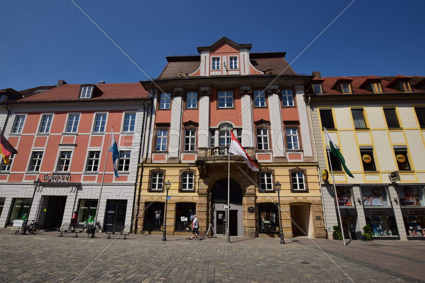 Германия - город Ансбах под Нюрнбергом. Памятник архитектуры 