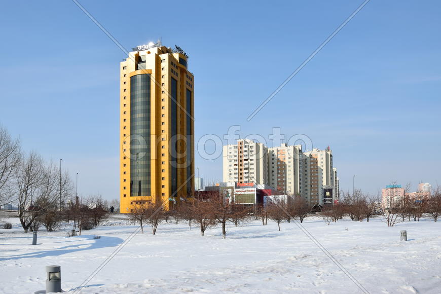 Астана. Городская архитектура. Современные высотные здания 