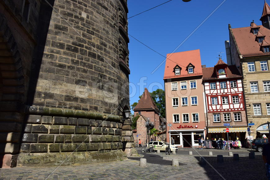 Германия - город Нюрнберг. Архитектура города 