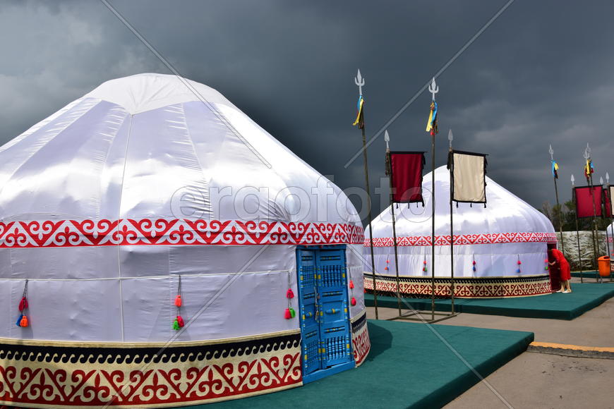 Празднование дня города в Астане. Казахстан