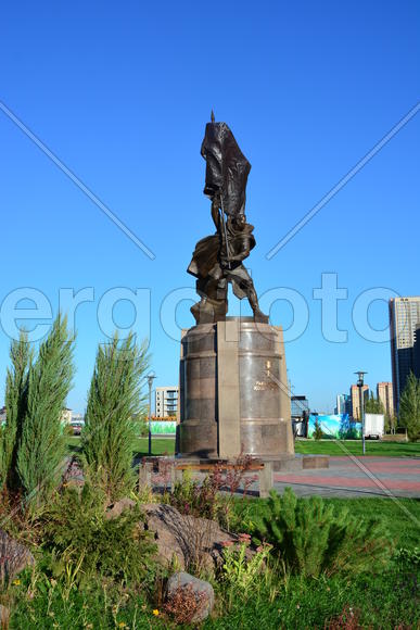 Астана - уличная скульптура. Достопримечательности Казахстана. 