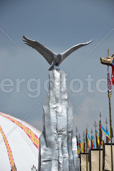 Выставка ремесленников на праздновании дня города в Астане. Казахстан 