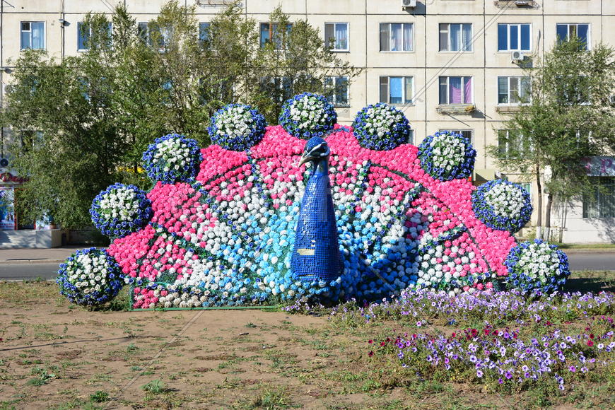 Астана - уличная скульптура. Достопримечательности Казахстана. 