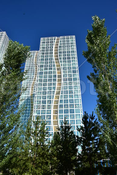 Астана - многоэтажные жилые дома. Архитектура Казахстана 