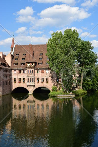Германия - город Нюрнберг. Памятник архитектуры 