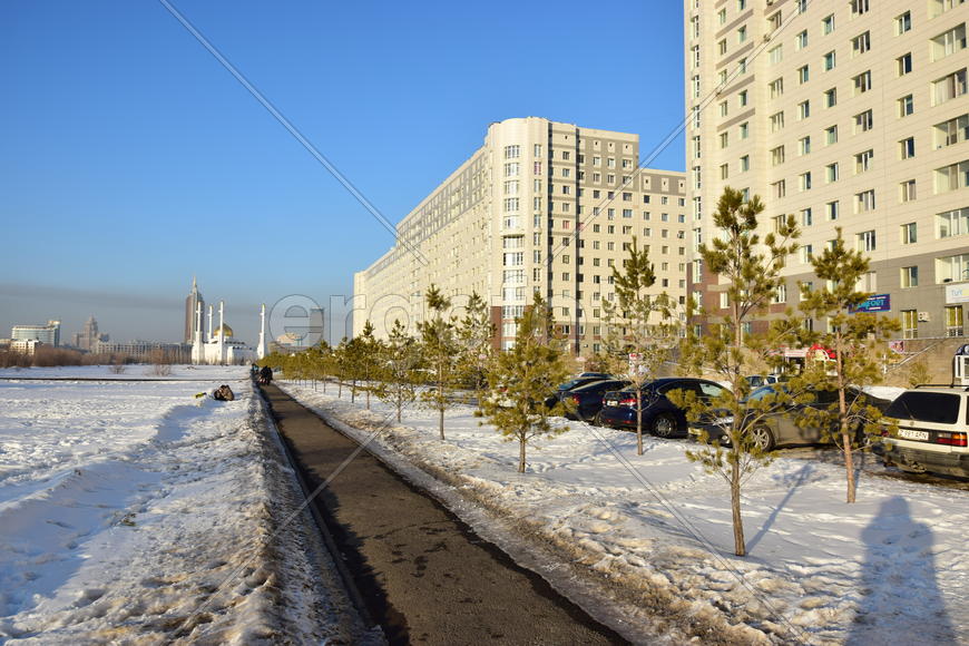 Астана, многоэтажные жилые дома 