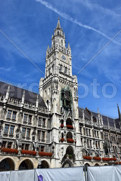 Германия. Мюнхен. Фасад старинного здания 