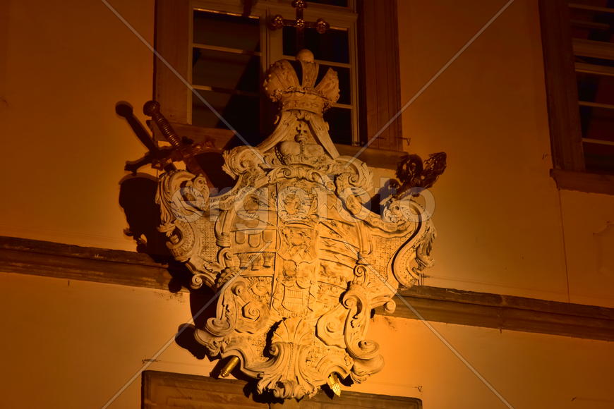 Германия - город Бамберг. Ночной город 