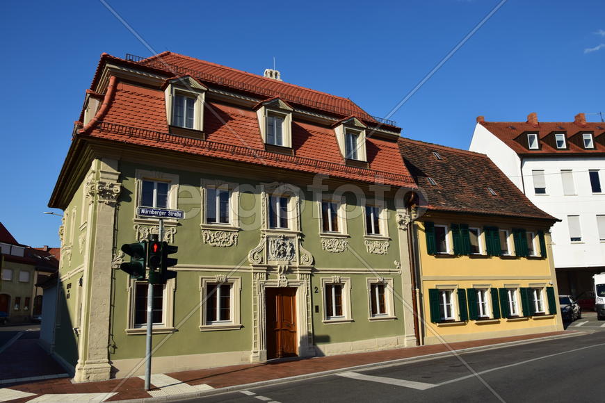 Германия - город Бамберг. Жилые дома 