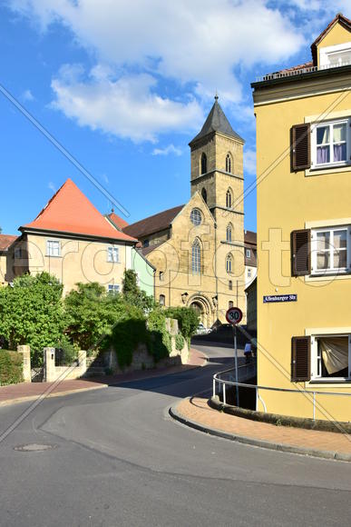 Германия - город Бамберг. Жилые дома 