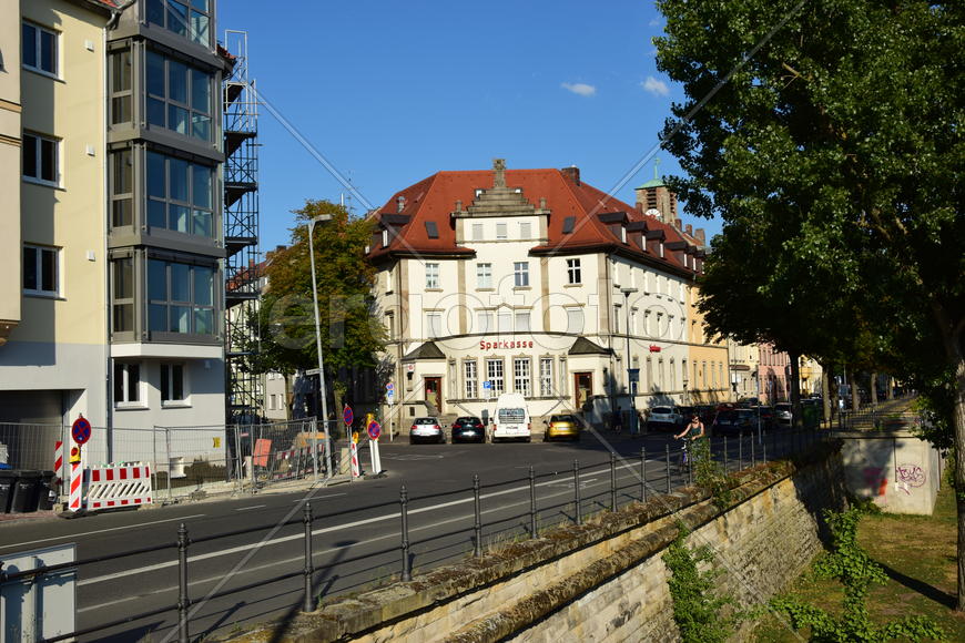 Германия - город Бамберг. Улицы города 