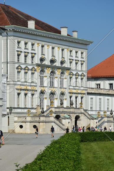 Германия, Мюнхен, замок Нимфенбург. Фасад здания 