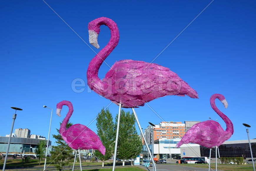 Астана - уличная скульптура. Достопримечательности Казахстана. 