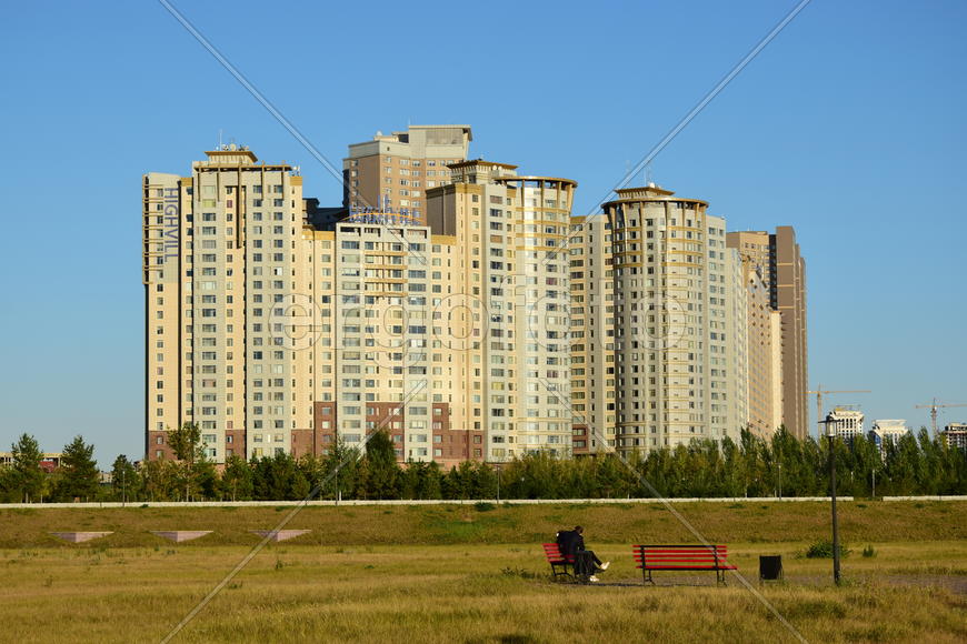 Астана. Городская архитектура. Современные высотные здания 