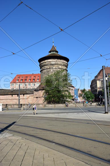 Германия - город Нюрнберг. Улицы города 
