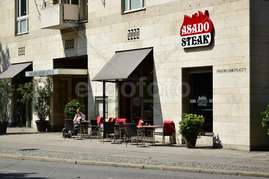 Германия - город Бамберг. Фасад здания 