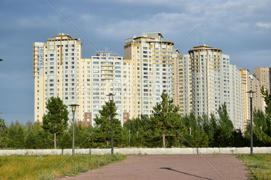 Астана. Городская архитектура. Современные высотные здания 