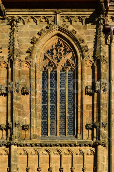 Германия - город Бамберг. Фасад старинного замка 