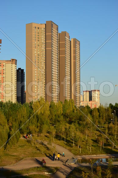 Астана. Городская архитектура. Современные высотные здания 