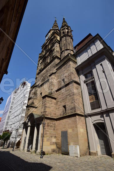 Германия - город Ансбах под Нюрнбергом. Памятник архитектуры 