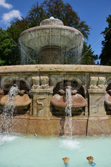 Деталь фонтана Виттельсбахов в Мюнхене