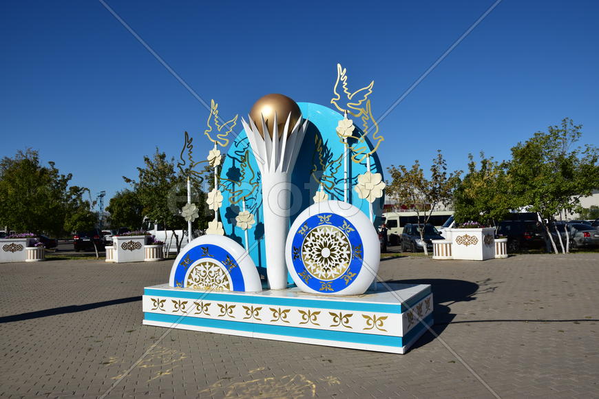 Астана - уличная скульптура. Достопримечательности Казахстана. 