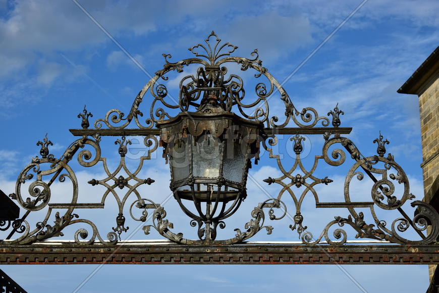 Германия - город Бамберг. Кованный фонарь 