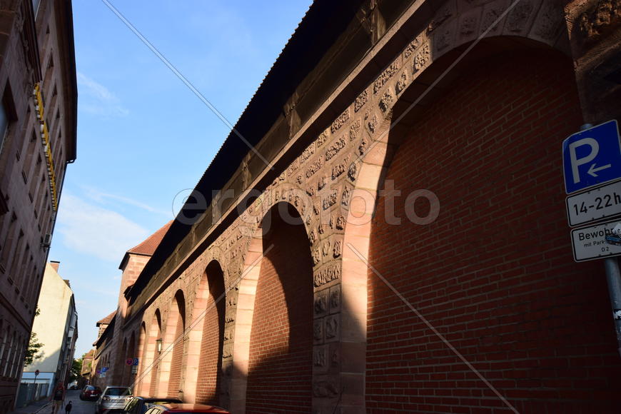 Германия - город Нюрнберг. Памятник архитектуры 