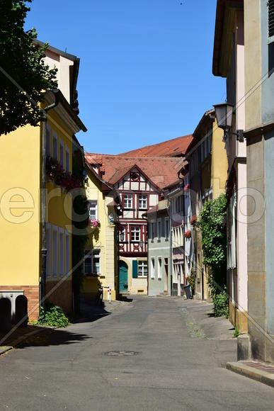Германия - город Бамберг. Жилые дома 