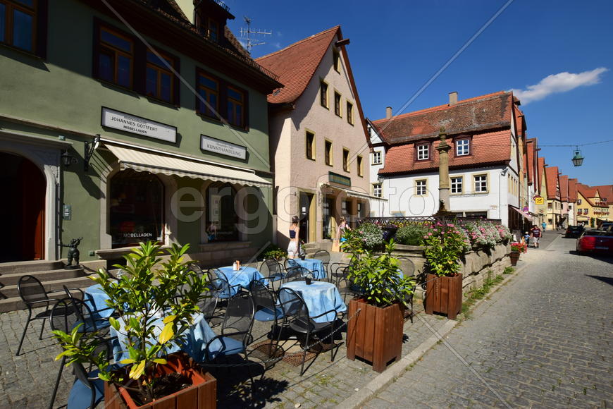 Архитектура Горада Ротенбург в Германии