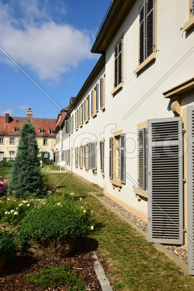 Германия - город Бамберг.Старинные жилые дома в немецком стиле 