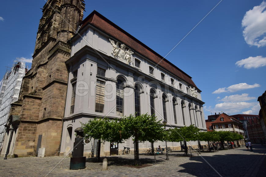 Германия - город Ансбах под Нюрнбергом. Памятник архитектуры 