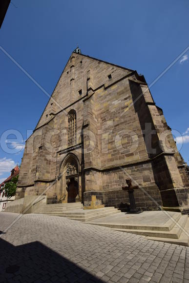 Германия - город Ансбах под Нюрнбергом. Памятник архитектуры 