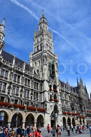 Германия. Мюнхен. Фасад старинного здания 