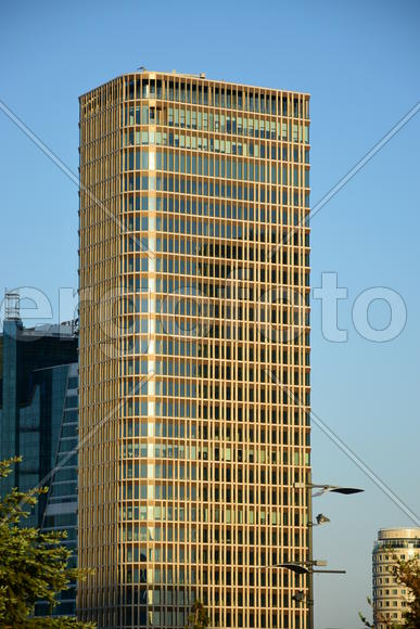 Астана - городская архитектура. Современные многоэтажные здания. Казахстан 