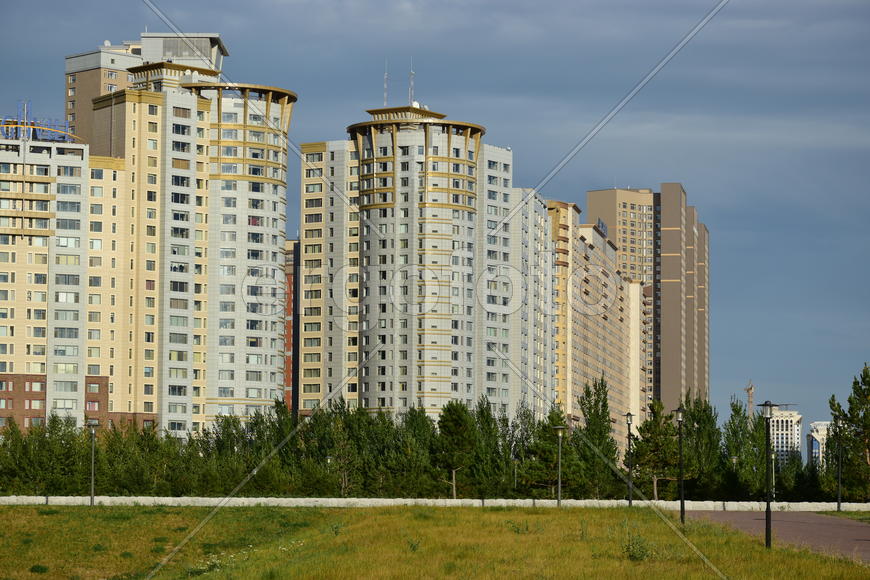 Астана. Городская архитектура. Современные высотные здания 