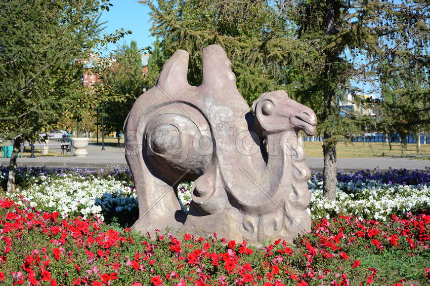 Астана - уличная скульптура. Достопримечательности Казахстана. 