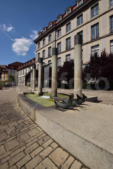 Германия - город Ансбах под Нюрнбергом. Памятник архитектуры 