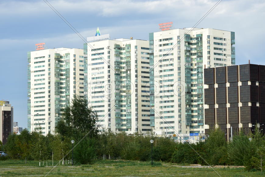 Астана. Городская архитектура. Современные высотные здания 