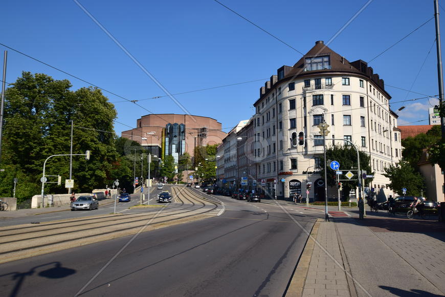 Германия. Мюнхен. Улицы города 