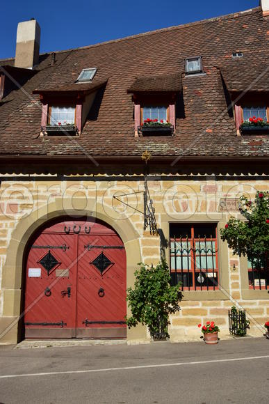 Исторический город Ротенбург в Баварии.