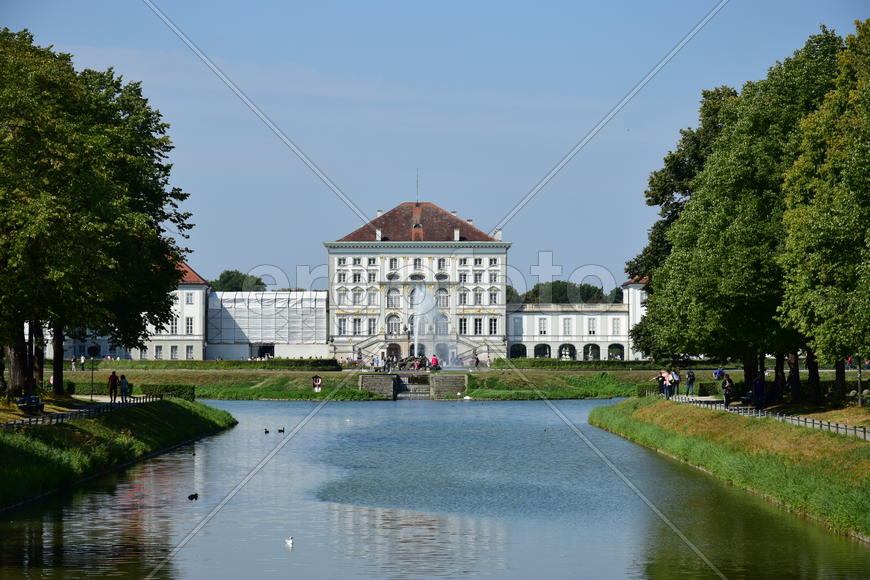 Германия, Мюнхен, панорама на замок Нимфенбург 