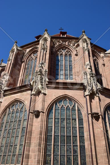 Германия - город Нюрнберг. Фасад старинного здания 