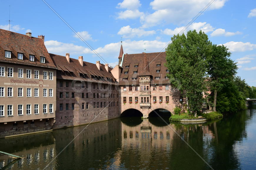Германия - город Нюрнберг. Памятник архитектуры 