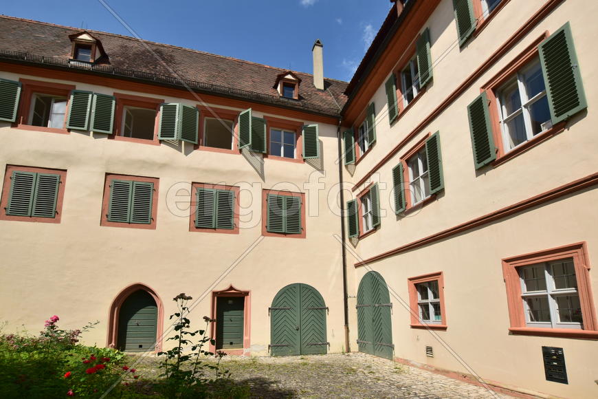 Германия - город Бамберг.Старинные жилые дома в немецком стиле 